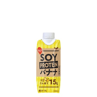 SOYPROTEIN バナナ 330ml (12本入）【まもなく販売終了】