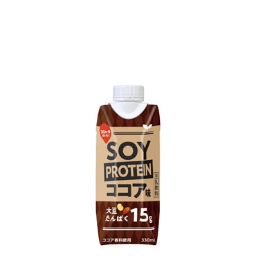 SOYPROTEIN ココア味 330ml (12本入）【まもなく販売終了】