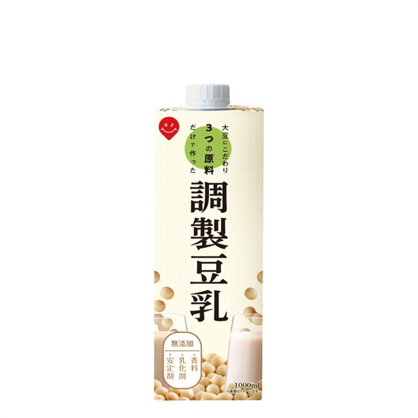 大豆にこだわり３つの原料だけで作った調製豆乳1000ml（6本入）
