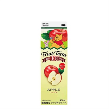 フルーツフェスタ　アップル 900ml (12本入)