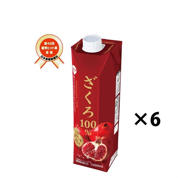 ざくろ 100% 1000ml (6本入)