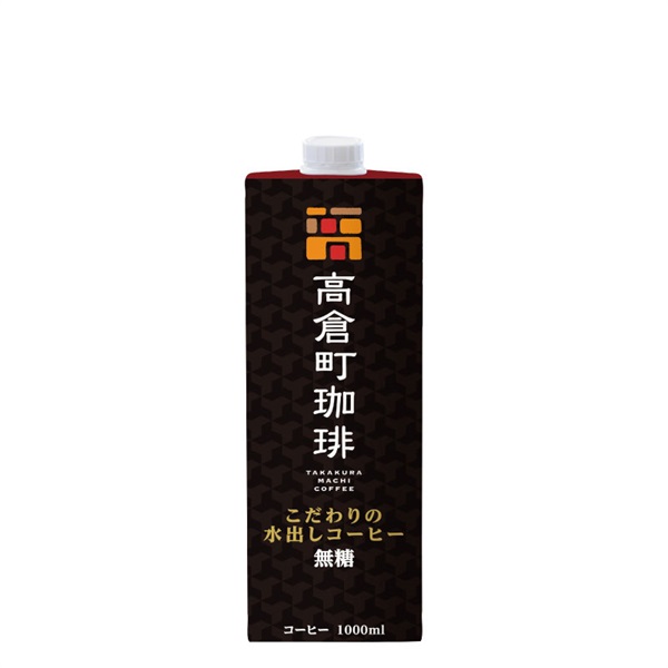 高倉町珈琲 こだわりの水出しコーヒー 無糖 1000ml (6本入)